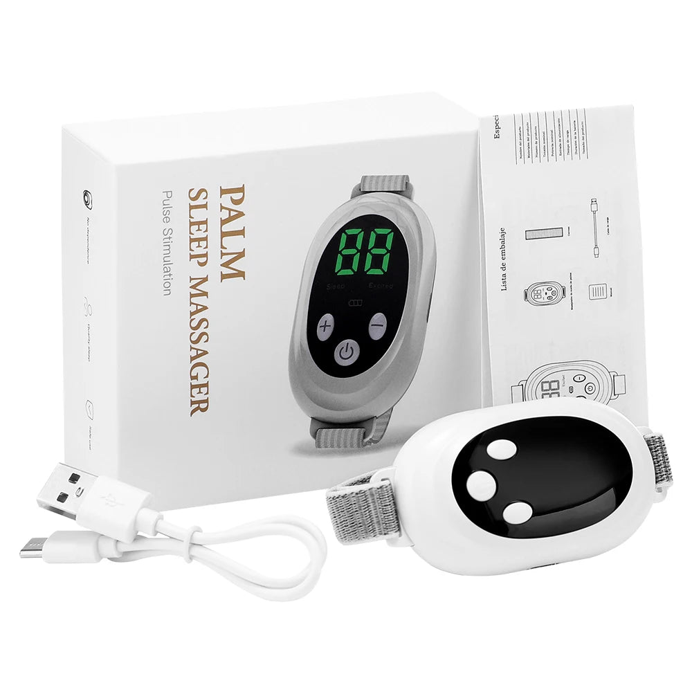 Two Modes, 20 Levels of Intensity, Intelligent Sleep Device, Anxiety Relief, Neurological Sleep, Insomnia, and Soothing Device,